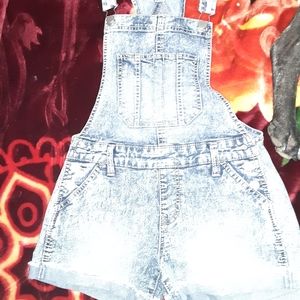 NOBO denim short overalls